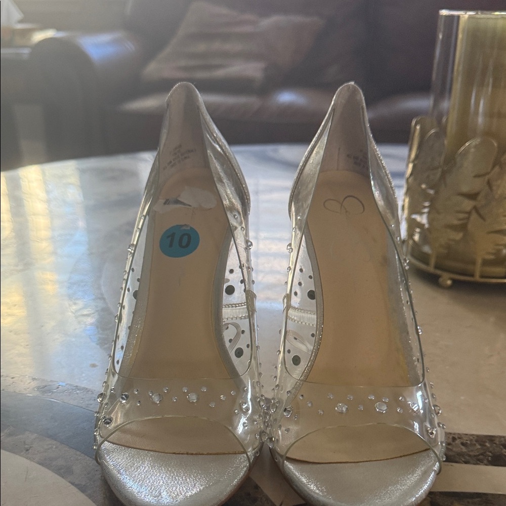 Elegant Silver Women's Heels Jessica Simpson